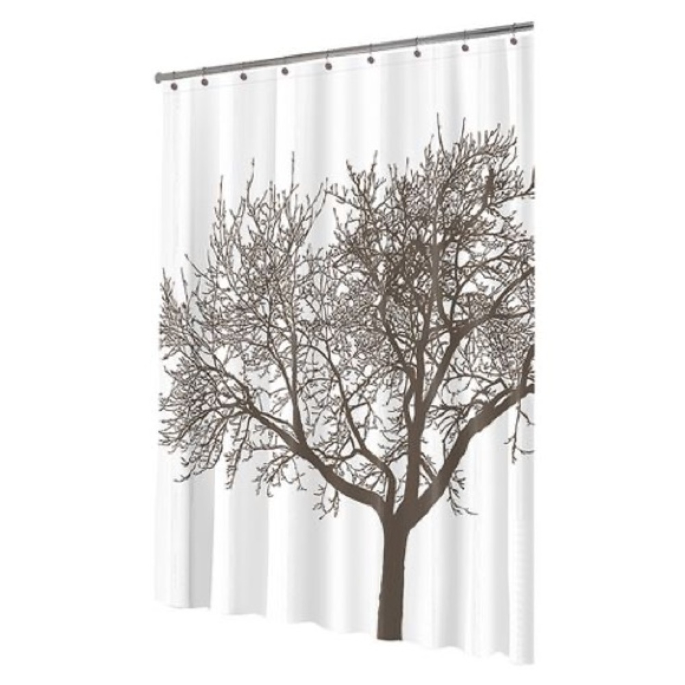 Tree EVA waterproof shower curtain